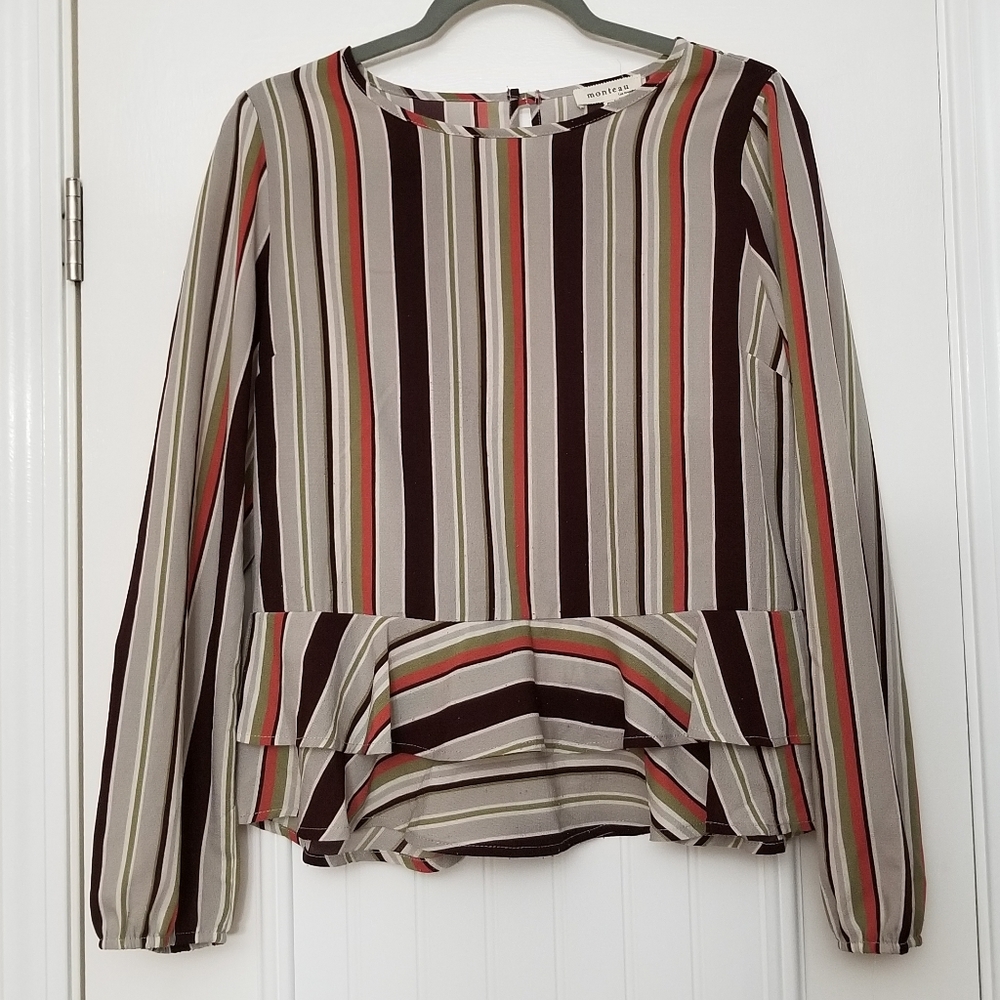 Monteau Striped Top